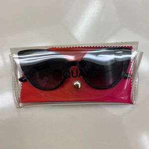 Quay Audacious Black Cat Eye sunglasses
